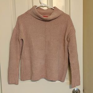 Baby pink turtleneck sweater
